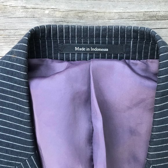 Pronto Uomo Blue Men Blazer One Button Style Sport - Picture 3 of 9